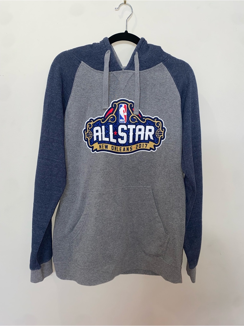 Men’s NBA All Star Game 2017 New Orleans Gray/Blue Hoodie